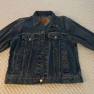 Levi's Blue Denim Jacket with Brown Label
